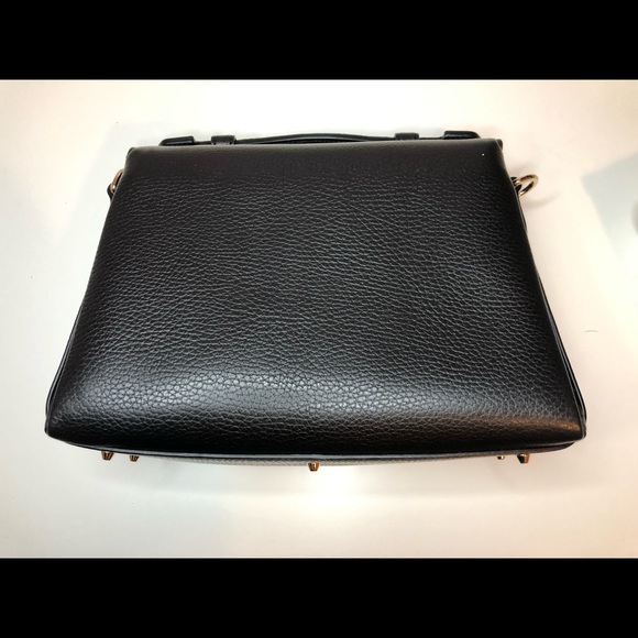 Gucci black dollar calfskin interlocking G top handle shoulder bag. - Picture 3 of 7